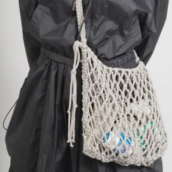 [AMOMENTO] HAND MADE CROCHET BAG _ GREY BEIGE