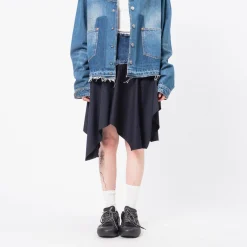 [ANDERSSON BELL] DENIM COMBINATION FAIRY SKIRT _ BLUE
