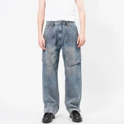 [ANDERSSON BELL] EMBROIDERY WRAP JEANS _ BLUE