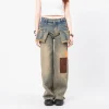 [ANDERSSON BELL] PATCHWORK DENIM PLEATS SKIRT JEANS _ DENIM