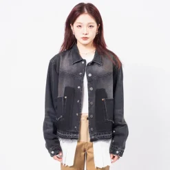 [ANDERSSON BELL] RODEO MOTORCYCLE DENIM JACKET _ BLACK