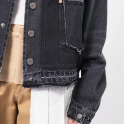 [ANDERSSON BELL] RODEO MOTORCYCLE DENIM JACKET _ BLACK