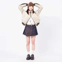 [ANDERSSON BELL] SADIE COLOUR BLOCK BOMBER JACKET _ GREEN