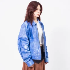 [ANDERSSON BELL] UNISEX WILSON PRINTED TYVEK JACKET _ BLUE