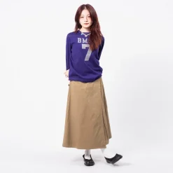 [BEAMS BOY] G.CHINO WRAP SKIRT _ BEIGE