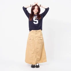[BEAMS BOY] G.CO BUSH SKIRT _ BEIGE