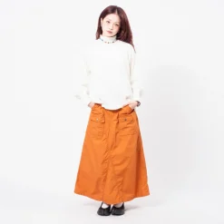 [BEAMS BOY] G.CO BUSH SKIRT _ ORANGE