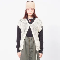 [BEAMS BOY] G.7G FISHNET VST _ IVORY