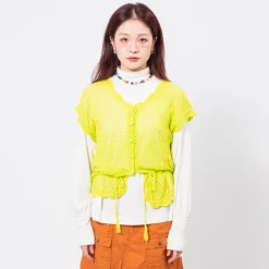 [BEAMS BOY] G.7G FISHNET VST _ LIME