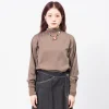 [BEAMS BOY] G.MOC/N GATHER LS _ OLIVE