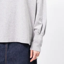 [BEAMS BOY] G.MOC/N GATHER LS _ GREY