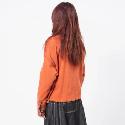 [BEAMS BOY] G.SHORT HENLEY CARDIGAN _ ORANGE