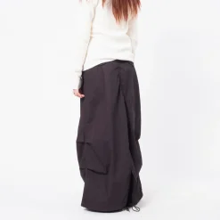 [BEAMS BOY] O.ARMY HIGH-WAIST PANTS ARRANGEMENT DRESS _ BLACK