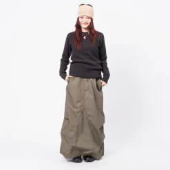 [BEAMS BOY] O.ARMY HIGH-WAIST PANTS ARRANGEMENT DRESS _ OLIVE