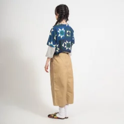 [BEAMS BOY] O.BOYQUILT/P B/F _ NAVY