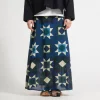 [BEAMS BOY] O.BOYQUILT/P LONG SKIRT _ NAVY