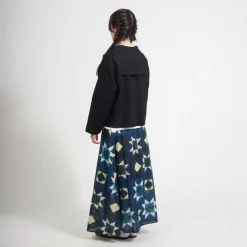 [BEAMS BOY] O.BOYQUILT/P LONG SKIRT _ NAVY