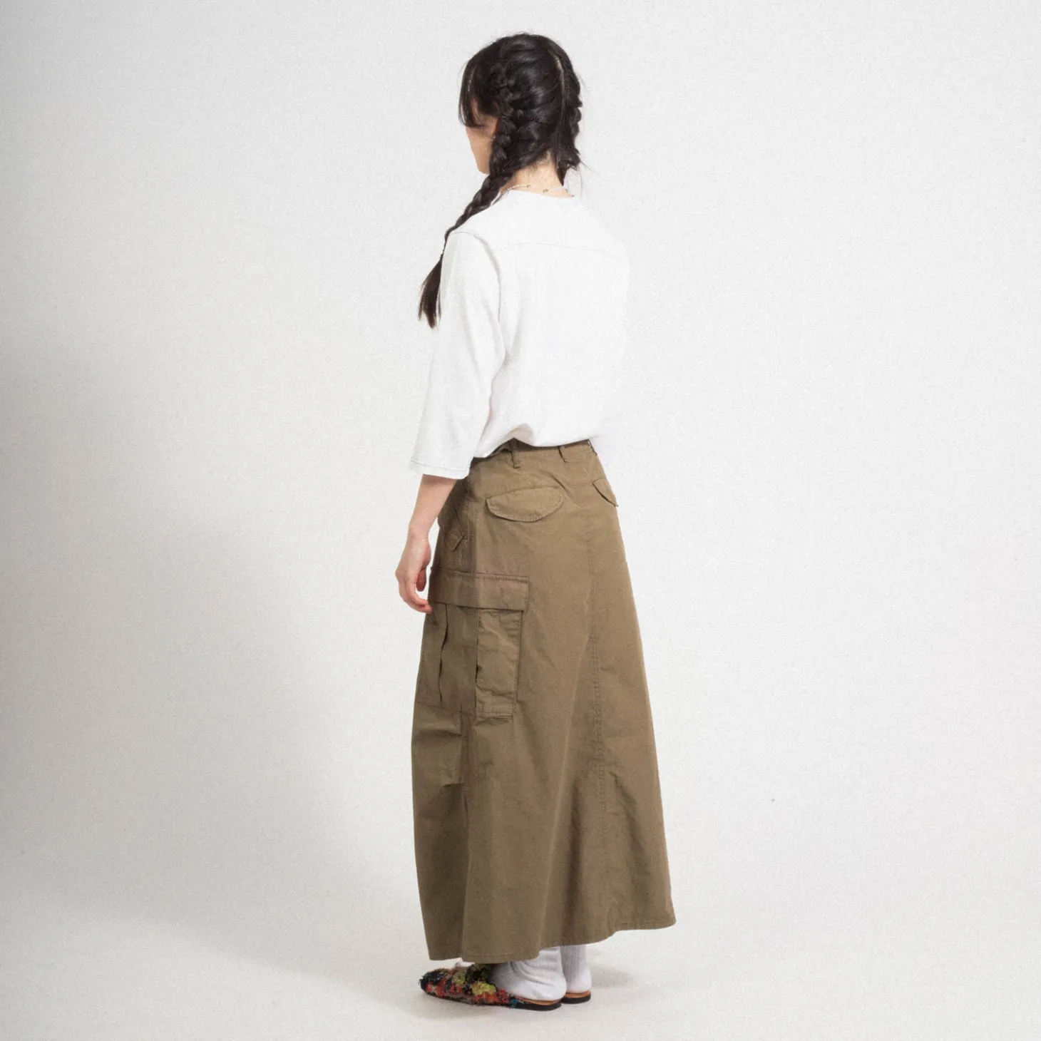 [BEAMS BOY] O.C/TYPE M-65 SKIRT _ OLIVE