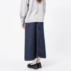 [BEAMS BOY] O.DENIM 5 POCKET MAXI SKIRT _ INDIGO