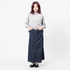 [BEAMS BOY] O.DENIM 5 POCKET MAXI SKIRT _ INDIGO