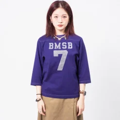 [BEAMS BOY] O.KNIT F/B3/4 _ PURPLE