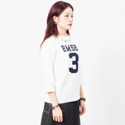 [BEAMS BOY] O.KNIT F/B3/4 _ WHITE