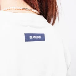 [BEAMS BOY] O.SHOP BAG LOGO POCKET TSHIRT _ WHITE