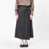 [BEAMS BOY] O.WRAPED PLEATED SKIRT _ BLACK