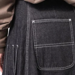 [BEAMS BOY] O.WRAPED PLEATED SKIRT _ BLACK