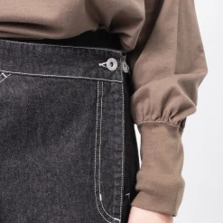 [BEAMS BOY] O.WRAPED PLEATED SKIRT _ BLACK