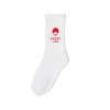 [BEAMS JAPAN] BEAMS JAPAN LOGO SOCKS _ WHITE/RED