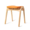 [BEAMS JAPAN x AKITA MOKKOU] 202 STOOL _ ORANGE