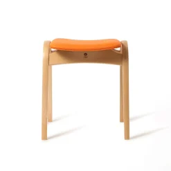 [BEAMS JAPAN x AKITA MOKKOU] 202 STOOL _ ORANGE