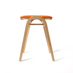 [BEAMS JAPAN x AKITA MOKKOU] 202 STOOL _ ORANGE