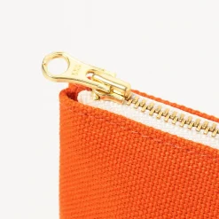 [BEAMS JAPAN x KURASHIKI HANPU] POUCH _ ORANGE