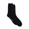 [BLUE BLUE JAPAN] KNITTED CITY LIGHT BACK LINE SOCKS _ DARK NAVY