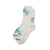 [BLUE BLUE JAPAN] UNISEX KNITTED FIREWORKJACQUARD GLITTER SOCKS _ WHIT