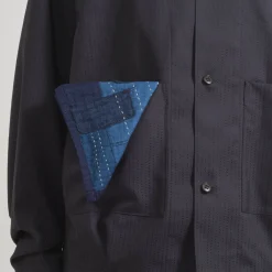 [BLUE BLUE JAPAN] WOVEN INDIGO HAND STITCHWORK PLACE MAT _ INDIGO