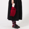 [CFCL] CF008AG158 NOTCHED RIB BAG _ MRN RED-PINK