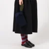 [CFCL] CF008AG158 NOTCHED RIB BAG _ NAVY-FERN GREEN