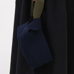 [CFCL] CF008AG158 NOTCHED RIB BAG _ NAVY-FERN GREEN