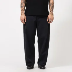 [CFCL] CF008KF104 MILAN RIB CURVED PANTS _ BLACK