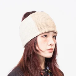 [DECHO] HEAD BAND _ BEIGE/IVORY