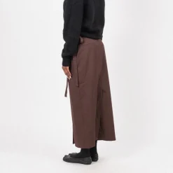 [DUNST] MAXI TIE SKIRT _ BROWN