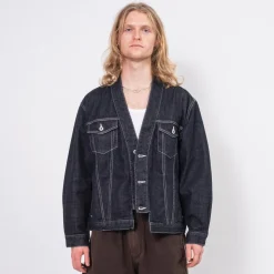 [FDMTL] JK23R DENIM HAORI JACKET RINSE _ INDIGO