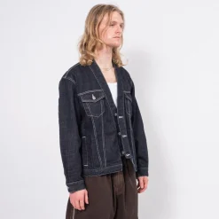 [FDMTL] JK23R DENIM HAORI JACKET RINSE _ INDIGO