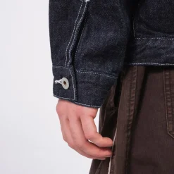 [FDMTL] JK23R DENIM HAORI JACKET RINSE _ INDIGO