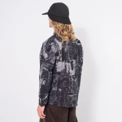 [FDMTL] SH15J JACQUARD BORO SHIRT _ BLUE GREY
