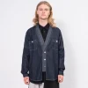 [FDMTL] SH12R DENIM HAORI SHIRT RINSE _ INDIGO