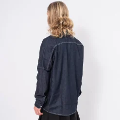 [FDMTL] SH12R DENIM HAORI SHIRT RINSE _ INDIGO